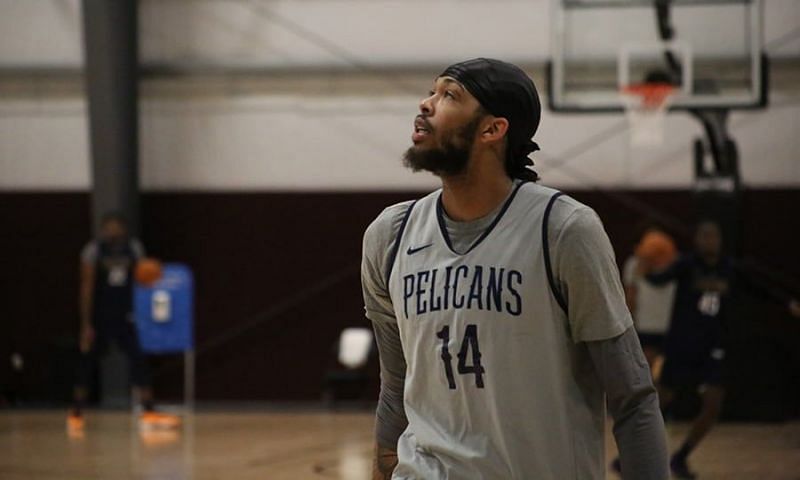 Brandon Ingram during the Pelicans&#039; first practice session inside the NBA bubble [Image: NBA.com]