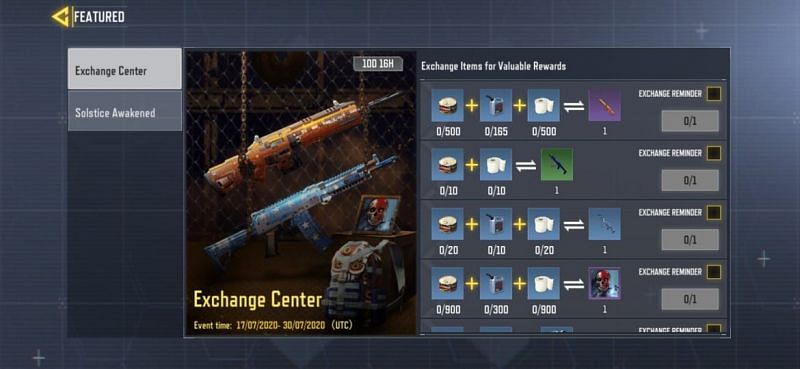 COD Mobile exchange center