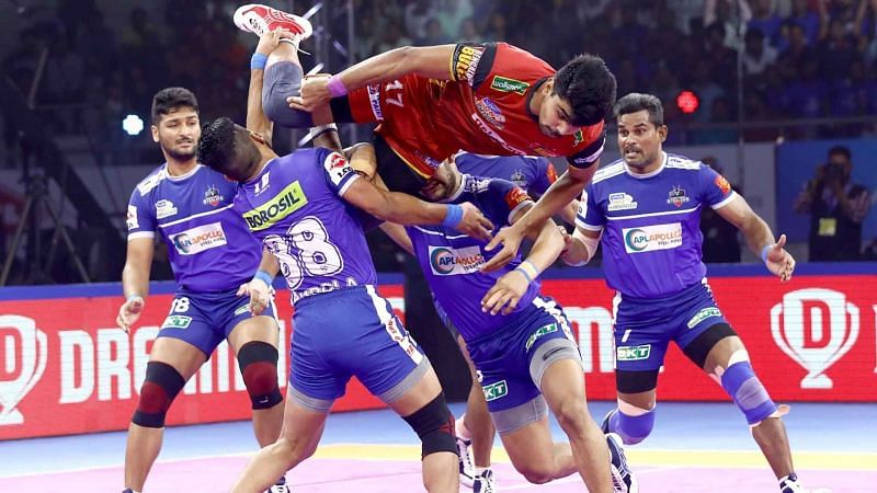 Pawan Sehrawat&#039;s jumps, dubkis and swift hand touches were too hot to handle for the Steelers