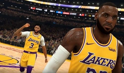 LeBron James and Anthony Davis in NBA 2K20