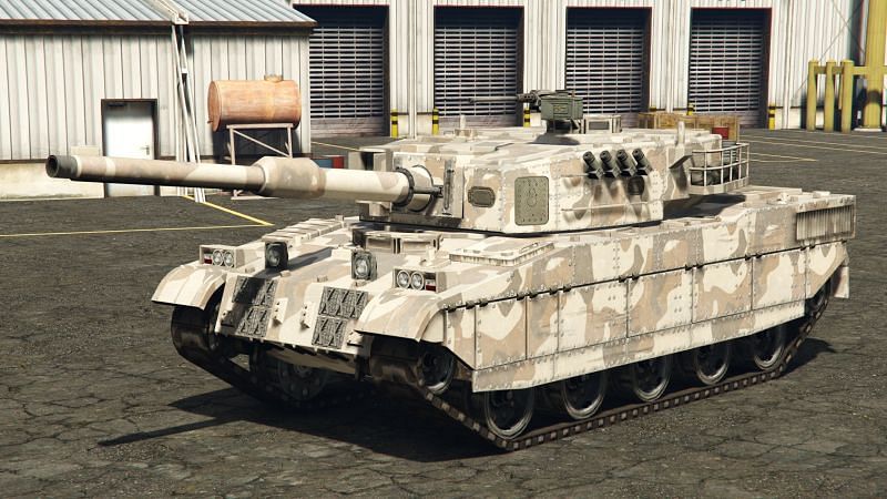 A Rhino Tank&nbsp;in GTA Online (Image Courtesy: GTA Wiki - Fandom)