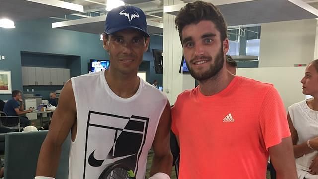 Rafael Nadal with Alejandro Garcia Cenzano