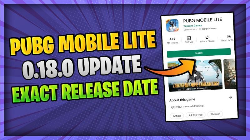 PUBG Mobile Lite 0.18.0 update release date