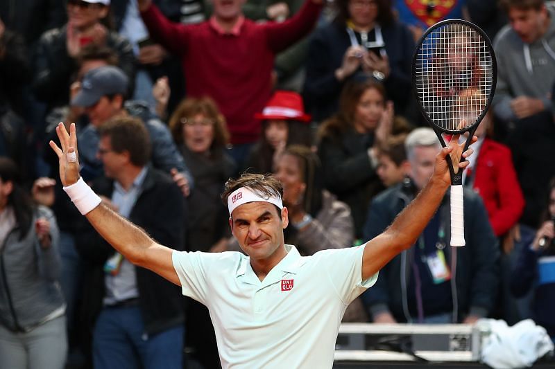 Roger Federer reached the quarterfinals at Madrid and Rome in 2019