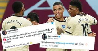 Twitter explodes as Manchester United decimate Aston Villa 3-0