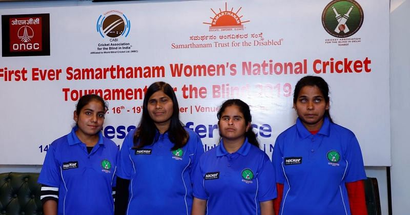 Girls blind cricket team. Credits- Samarthanam Trust
