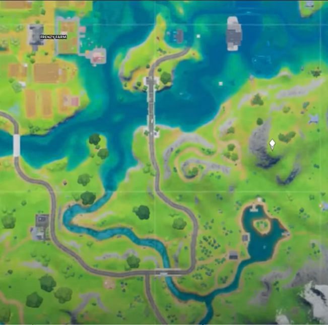 Location marked on the Fortnite map (Image Credits: Everyday Fortnite)