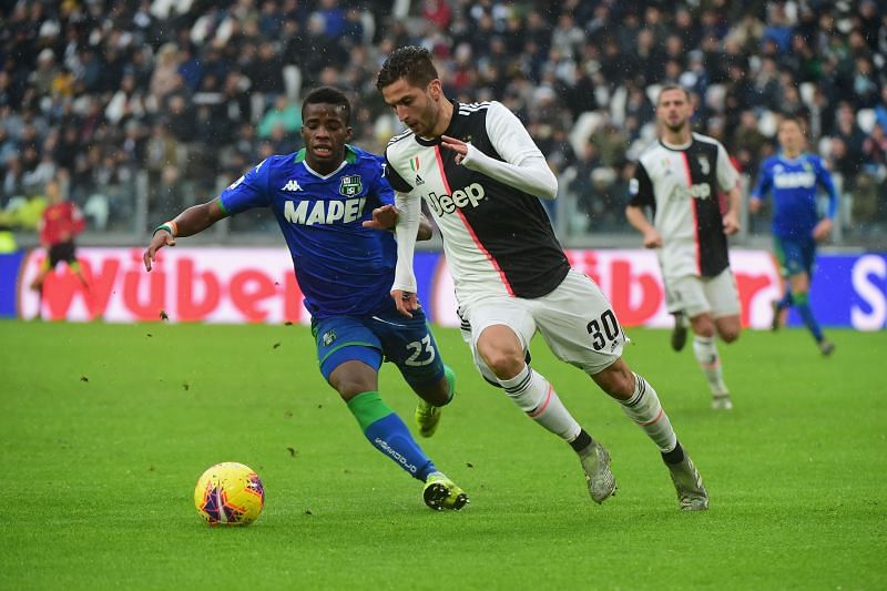 Juventus were held to a 3-3 draw by US Sassuolo on Wednesday