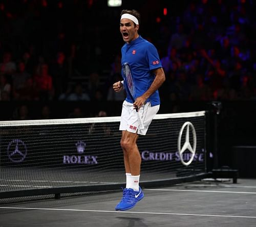 Roger Federer at Laver Cup 2019