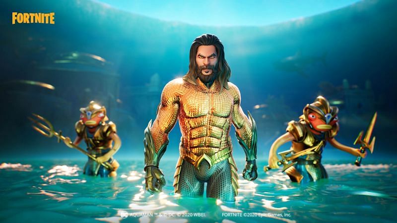 Aquaman with his army at Atlantis in Fortnite (Image Credit: Epic Games)