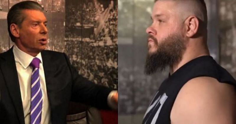 Vince McMahon and Kevin Owens.