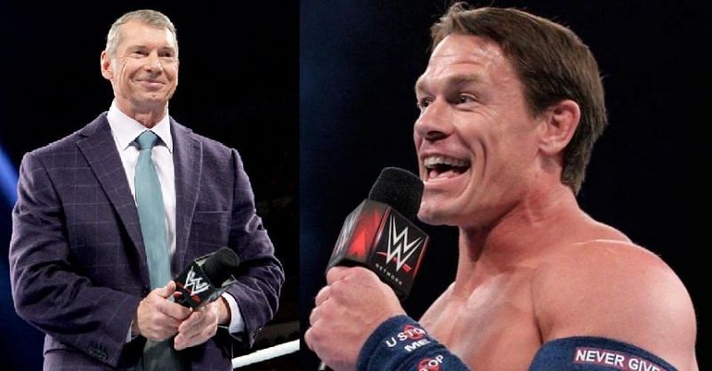 Vince McMahon and John Cena