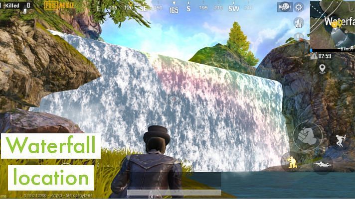 WherWhere is waterfall in the Livik map