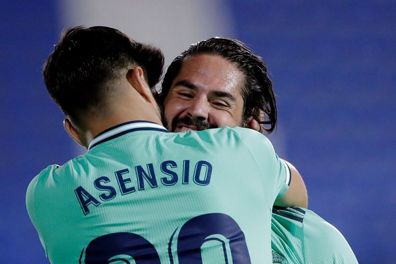 Real Madrid midfielder Isco claimed two assists on the night