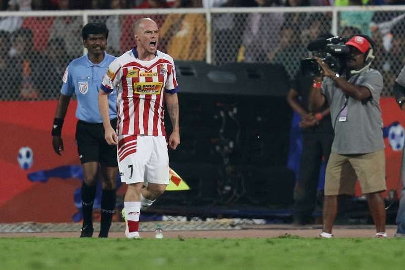 Iain Hume during an ATK game