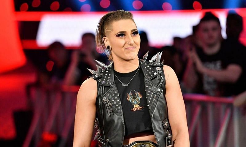 Rhea Ripley appeared on Monday Night Raw in the build to her WrestleMania match against Charlotte Flair