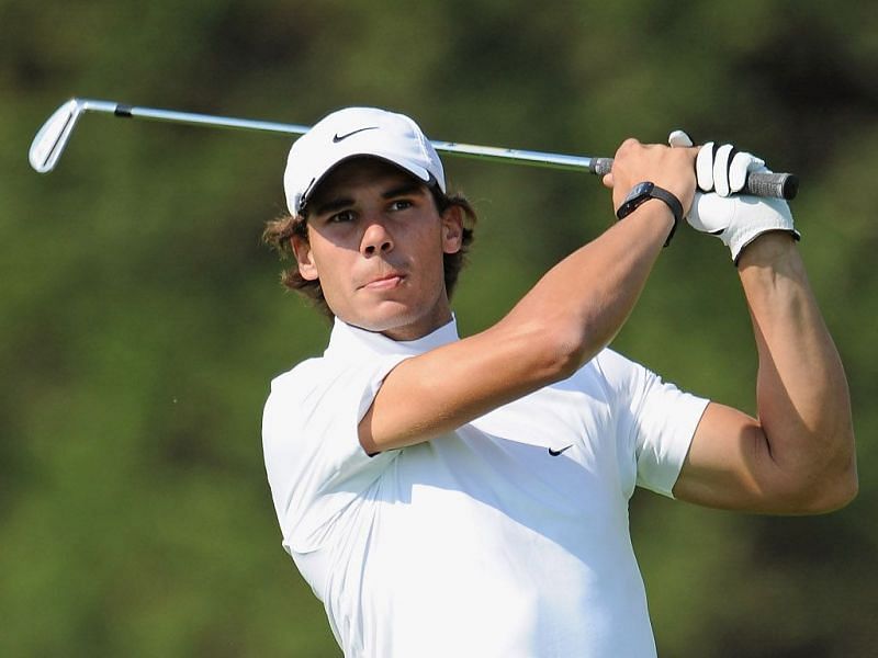 Rafael Nadal competed in a professional golf tournament in 2016