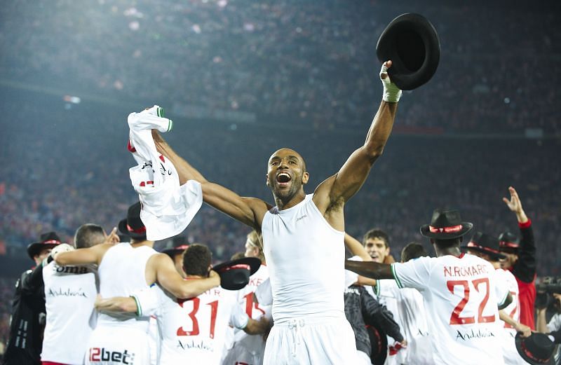 Kanoute appeared over 200 times for Sevilla in LaLiga