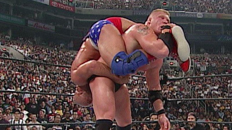 Kurt Angle vs. Brock Lesnar