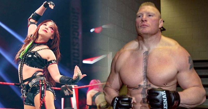 Kairi Sane and Brock Lesnar