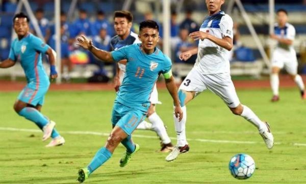 Indian football team captain Sunil Chettri