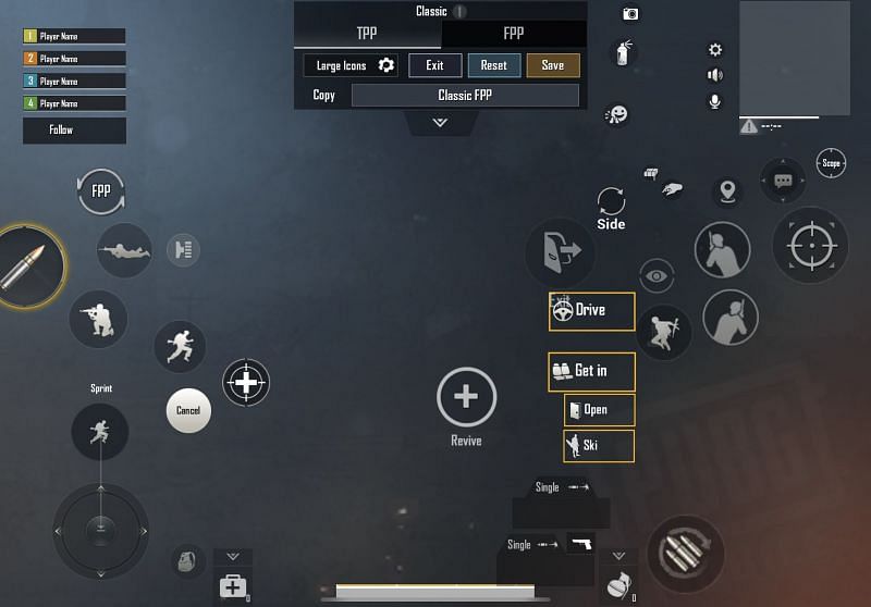 Sevou&#039;s control buttons settings