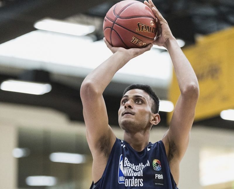 Princepal Singh at the Basketball Without Borders camp in 2018 [Image: NBA Academies]
