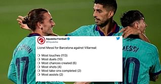 Twitter erupts as Barcelona thrash Villarreal 4-1