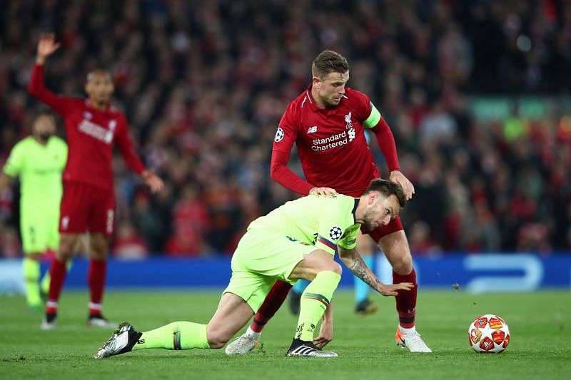 Rakitic struggled against Liverpool