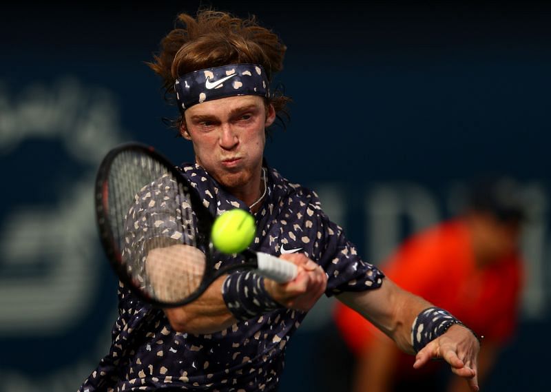 Andrey Rublev at Dubai Duty Free Tennis