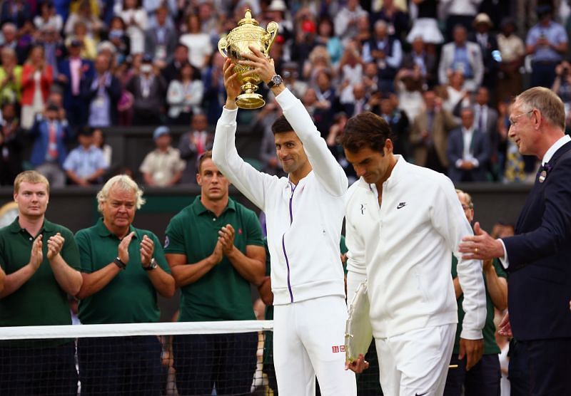 Novak Djokovic won his 2014 and 2015 Wimbledon titles at Roger Federer&#039;s expense