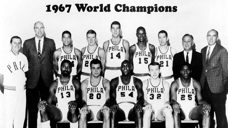 1966-67 Philadelphia 76ers who won the NBA title that season. Picture credits: NBA