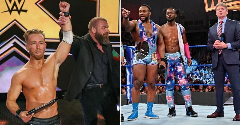 Drake Maverick and Triple H; The New Day with Vince McMahon