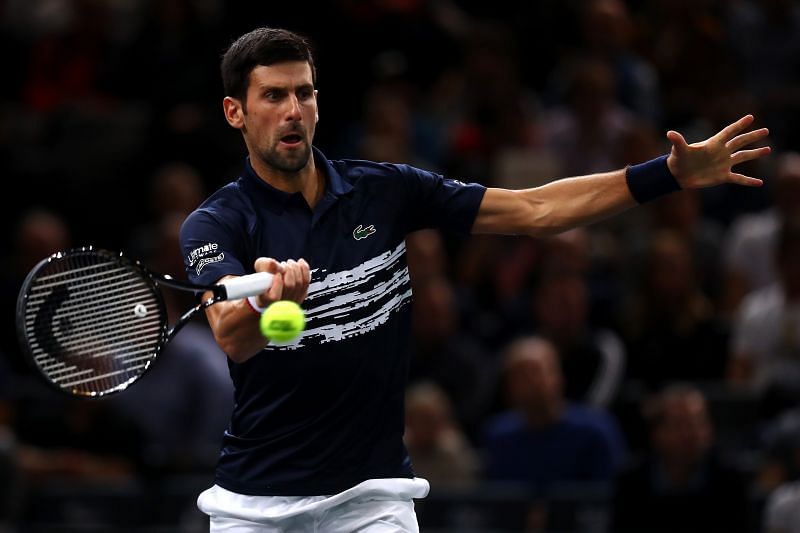 Novak Djokovic at Paris Masters 2019