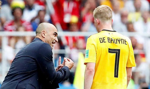 EPL star de Bruyne and Roberto Martinez have worked together for the national team