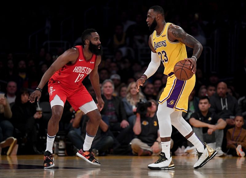 LeBron James and James Harden will look to lead their teams to a title in the NBA 