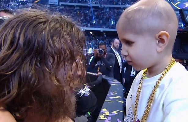 Connor shares a moment with Daniel Bryan