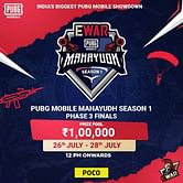 PUBG Mobile: EWar Mahayudh Phase 3 day 1 overall standings