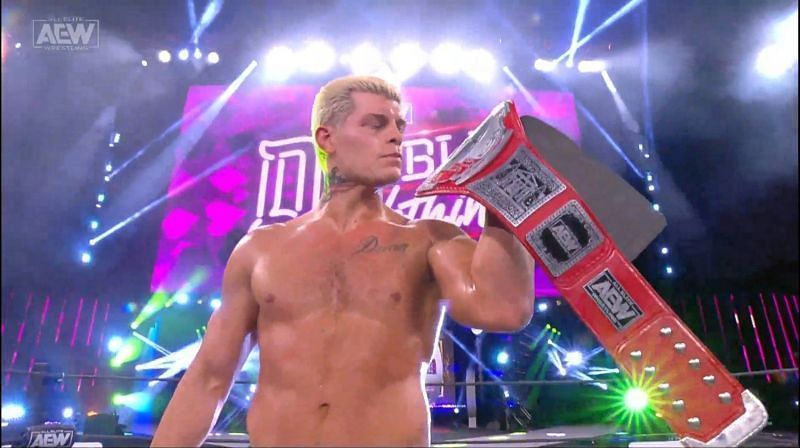 Cody with the TNT Championship (Image Courtesy: AEW)