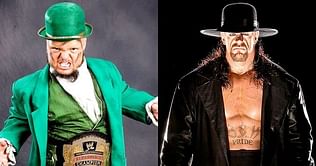 The Undertaker's reaction to Hornswoggle sleeping under the ring because he was hungover