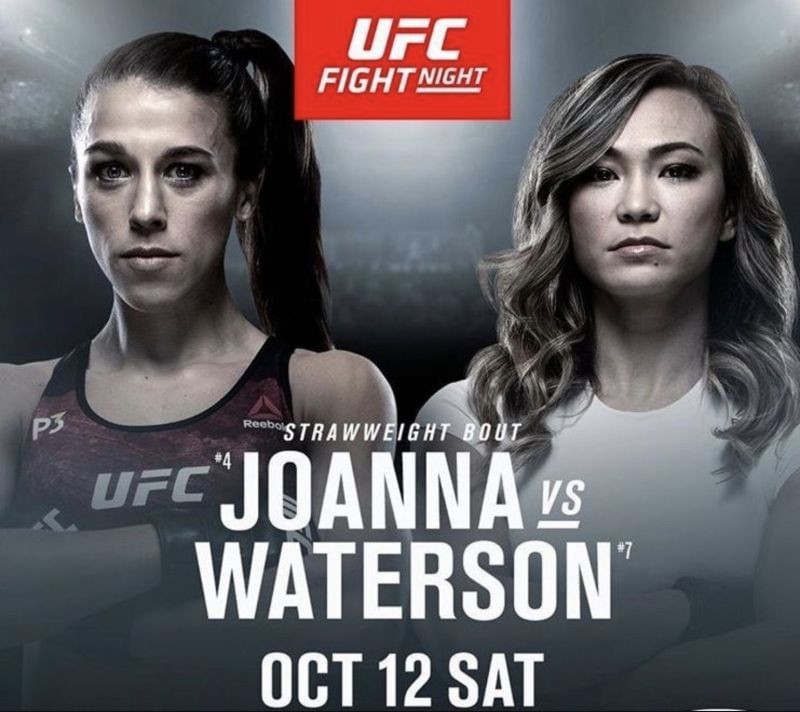 Ufc Fight Night 161 Jedrzejczyk Vs Waterson Ufc News Match Cards Results