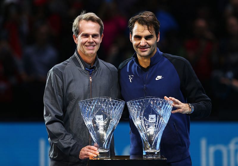 Stefan Edberg with Roger Federer
