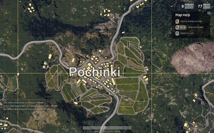 Pochinki is one of the highly contested loot drops in PUBG Mobile (Image Credit: Gamepressure)