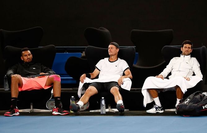 After bashing Novak Djokovic endlessly, Nick Kyrgios himself spotted partying at a club