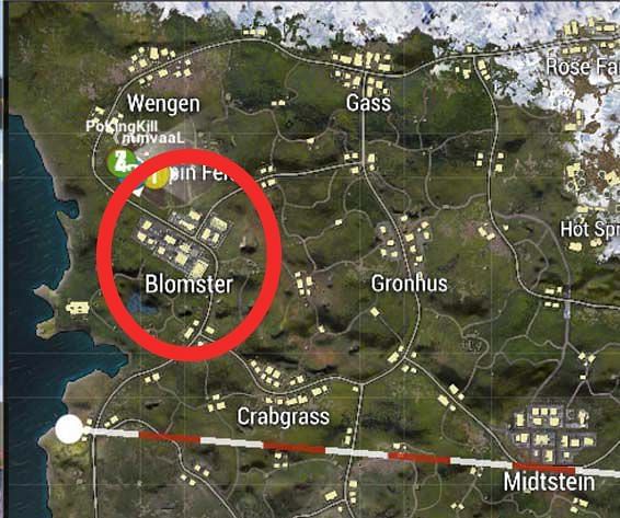 Blomster in PUBG Mobile&#039;s Livik Map