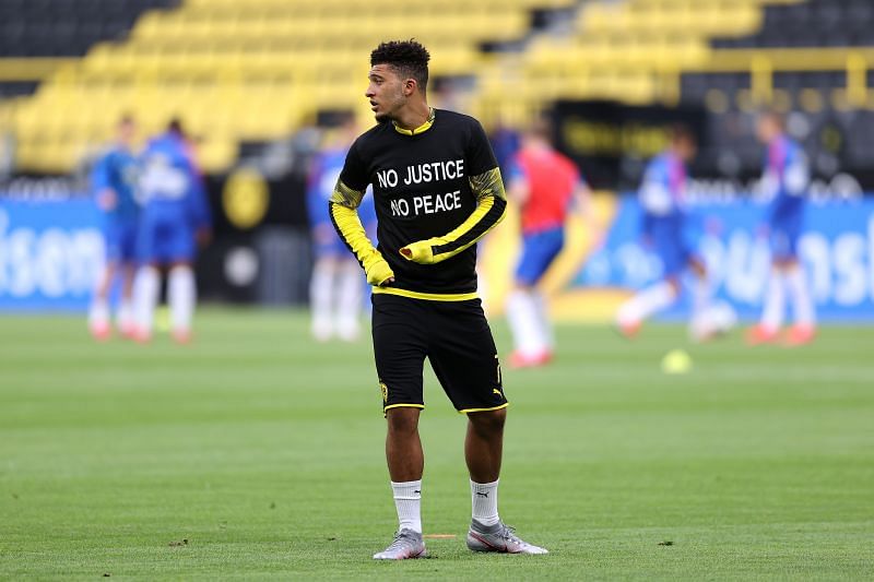 Jadon Sancho has been linked with a move to Manchester United
