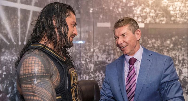 Roman Reigns and Vince McMahon