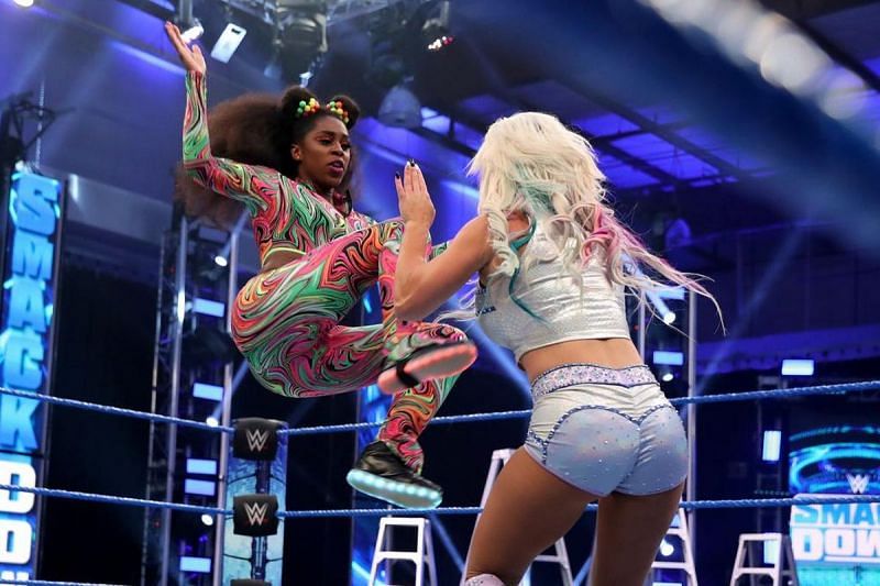 While Naomi is currently on the Smackdown roster, a move to the Red brand could open up a world of possibilities.