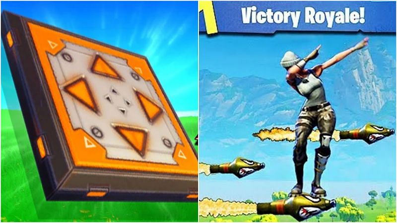 Directional Jump-Pads (L) and Rocket Riding (R)