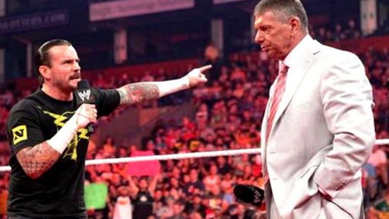 Punk and Vince McMahon